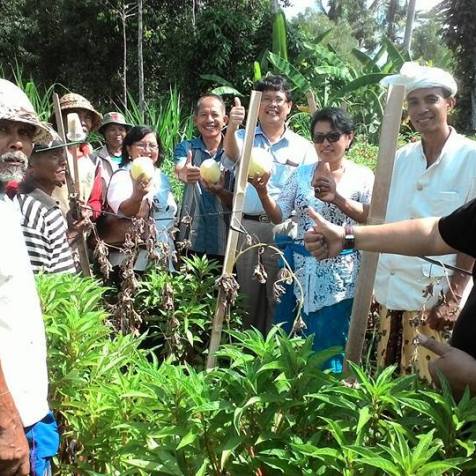 Tim Gama Melon UGM Survey Lokasi di Desa Wisata Guliang Kangin
