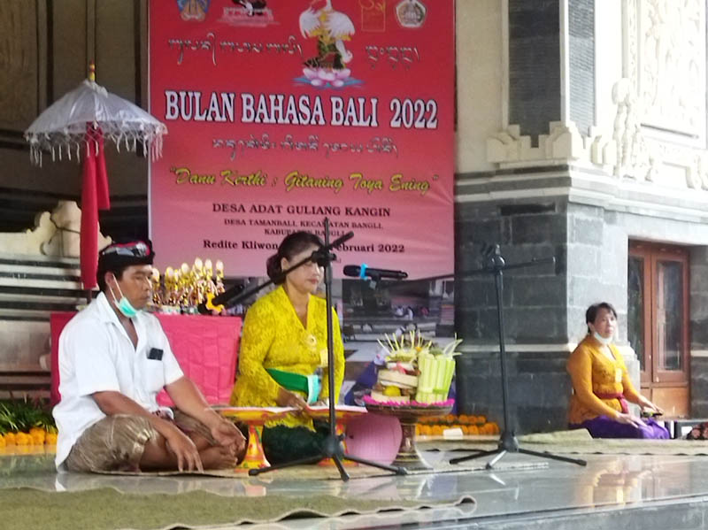Pelaksanaan Bulan Bahasa Bali Tahun 2022